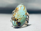 Unbelievable Native American Navajo Royston Turquoise Sterling Silver Ring-Nativo Arts