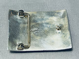Important Tom Jackson Vintage Native American Navajo Turquoise Sterling Silver Buckle-Nativo Arts