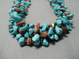 Incredible Vintage Navajo Turquoise Heishi Native American Necklace Old-Nativo Arts