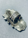 Impressive San Felipe Sterling Silver Ring-Nativo Arts