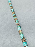 Rare Earlier Vintage Native American Navajo Turquoise Heishi Necklace Old-Nativo Arts