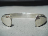 Authentic Vintage Native American Navajo Orville Tsinnie Sterling Silver Bracelet-Nativo Arts