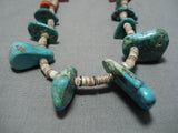 Impressive Vintage Navajo Turquoise Heishi Native American Necklace Old-Nativo Arts