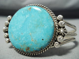 Incredible Vintage Native American Navajo Benally Turquoise Sterling Silver Bracelet-Nativo Arts