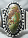 Spectacular Navajo Native American Damale Turquoise Sterling Silver Bracelet-Nativo Arts