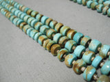 Statement Vintage Native American Navajo Royston Turquoise Sterling Silver Necklace Old-Nativo Arts