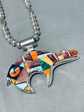 Important Inlay Master Vintage Native American Navajo Turquoise Sterling Silver Necklace-Nativo Arts