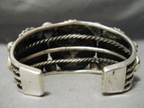One Of Best Vintage Native American Navajo Ricky Martinez Turquoise Sterling Silver Bracelet-Nativo Arts