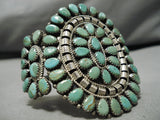 Museum Vintage Native American Navajo Mark Begay Royston Turquoise Sterling Silver Bracelet-Nativo Arts