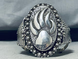 One Of The Best Ever Vintage Native American Navajo Ben Begaye (d.) Sterling Silver Bracelet-Nativo Arts