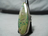 Outstanding Vintage Native American Navajo Royston Turquoise Sterling Silver Ring Old-Nativo Arts