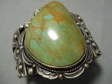 One Of The Best Native American Navajo Royston Turquoise Sterling Silver Bracelet-Nativo Arts