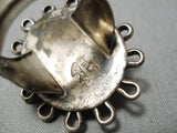 Museum Vintage Native American Navajo Royston Turquoise Sterling Silver Wave Ring Old-Nativo Arts