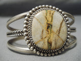 Superior Vintage Native American Navajo Royston Boulder Turquoise Sterling Silver Bracelet-Nativo Arts