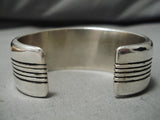 Important Dan Jackson Genius Artist Sterling Silver Bracelet Native American Navajo-Nativo Arts