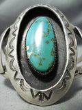 Quality Of Detail Vintage Native American Navajo Royston Turquoise Sterling Silver Bracelet Old-Nativo Arts