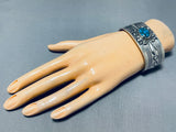 Very Important Gibson Nez Vintage Native American Navajo Turquoise Sterling Silver Bracelet-Nativo Arts