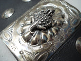 Big Toad Navajo Sterling Silver Toad Bowguard Native American-Nativo Arts