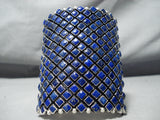 The Best Native American Navajo Lapis Sterling Silver Bracelet-Nativo Arts