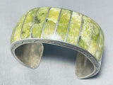 Native American The Best Vintage Santo Domingo Serpentine Sterling Silver Inlay Bracelet-Nativo Arts