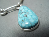 Important Ben Begaye (d) Vintage Native American Navajo Sterling Silver Link Charm Bracelet-Nativo Arts