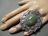 Striking San Felipe Royston Turquoise Sterling Silver Ring Native American-Nativo Arts