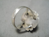 Marvelous Vintage Native American Navajo Royston Turquoise Sterling Silver Ring Old-Nativo Arts