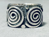 Important Alex Sanchez Native American Navajo Sterling Silver Ring-Nativo Arts