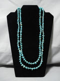 Tremendous Vintage Santo Domingo Native American Sterling Silver Necklace-Nativo Arts