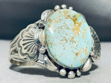 Huge #8 Turquoise Boulder Native American Navajo Sterling Silver Bracelet Cuff-Nativo Arts