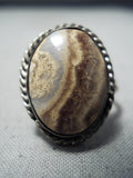 Fantastic Vintage Navajo Native American Jasper Sterling Silver Ring-Nativo Arts