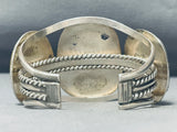 Big Mens Vintage Native American Navajo Gaspeite Sterling Silver Bracelet Cuff-Nativo Arts