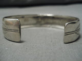 Exceptional Vintage Native American Navajo Storyteller Sterling Silver Bracelet-Nativo Arts