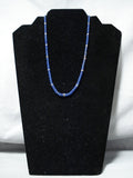 Fabulous 14k Gold Vintage Native American Navajo Lapis Necklace-Nativo Arts