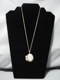 Breathtaking Vintage Native American Navajo Royston Turquoise Sterling Silver Necklace Old-Nativo Arts