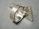 Inlay Master Navajo Turquoise Sterling Silver Native American Ring-Nativo Arts