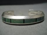 Superb Donny Clark Vintage Native American Navajo Turquoise Bracelet-Nativo Arts