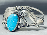 Authentic Vintage Ben Begaye (d) Native American Navajo Turquoise Sterling Silver Bracelet-Nativo Arts