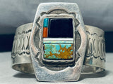 Robby Vandever Vintage Native American Navajo Royston Turquoise Sterling Silver Bracelet-Nativo Arts