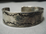 Wonderful Vintage Navajo Sterling Silver Native American Bracelet Old-Nativo Arts