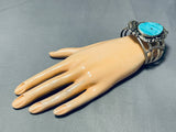 Herb Begay Vintage Native American Navajo Silver Qworks Galore Sterling Bracelet-Nativo Arts