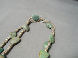 Native American Impressive Santo Domingo Royston Turquoise Heishi Necklace-Nativo Arts