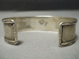 Incredible Vintage Native American Navajo Domed Turquoise Sterling Silver Bracelet Old-Nativo Arts
