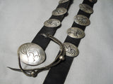 Very Rare!! Vintage Native American Taos Sterling Silver Kokppelli Concho Belt Old-Nativo Arts