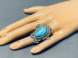 Advanced Silver Work Vintage Native American Navajo Signed Sterling Silver Ring-Nativo Arts