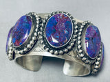 One Of The Best Ever Native American Sugulite Sterling Silver Bracelet-Nativo Arts