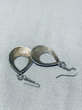 Special Vintage Native American Navajo Turquoise Sterling Silver Dangle Earrings-Nativo Arts