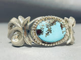 Godber Turquoise!!! Very Rare Vintage Native American Navajo Sterling Silver Bracelet-Nativo Arts