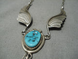 Amazing Marie Thompson Sterling Silver Feather Native American Necklace-Nativo Arts