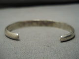 Rare Vintage Zuni Native American Blue Gem Turquoise Sterling Silver Bracelet-Nativo Arts